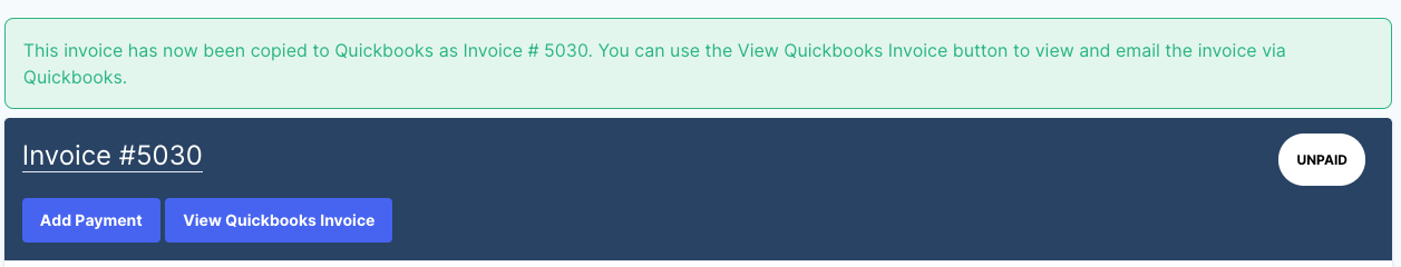 Quickbooks Online Invoice Integration